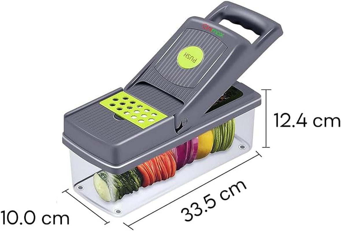 Heavy Duty 16-in-1 Vegetable Chopper with 8 Blades