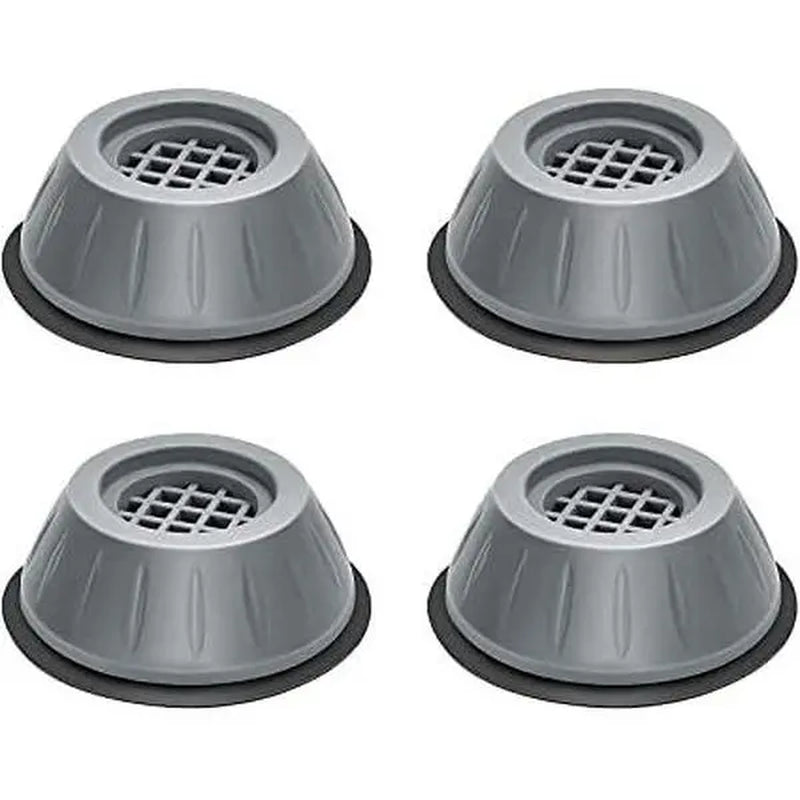 4/8 PCS Shock‑Proof Washing Machine Foot Pads, Shock Absorbing Pads Reduce Noise & Vibration, Anti‑Slip Design, Thick Durable Plastic, Fit for Washing Machines and Large Home Appliances, Prevent Sliding and Protect Your Floor Surface