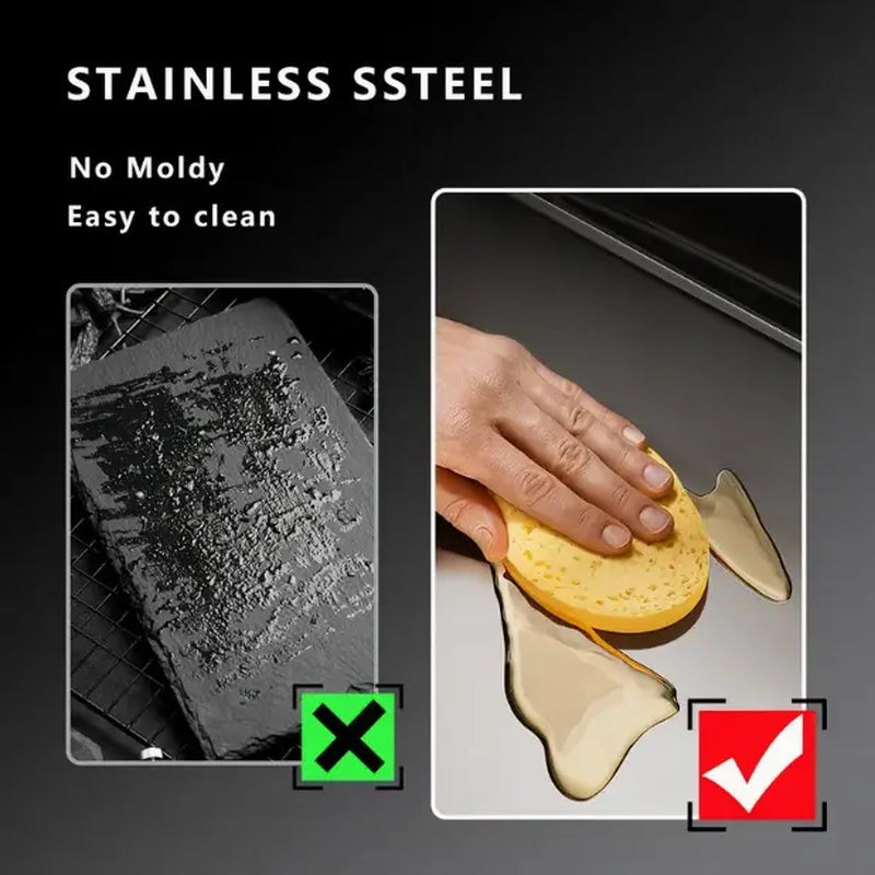 Stainless Steel Cooking Cutting Board - Non-Slip Durable Metal Option, Mold-Resistant Kitchen Utensil for Home/Restaurant, Knife-Compatible Kitchen Decor, XXL/XXXL Size Gadget