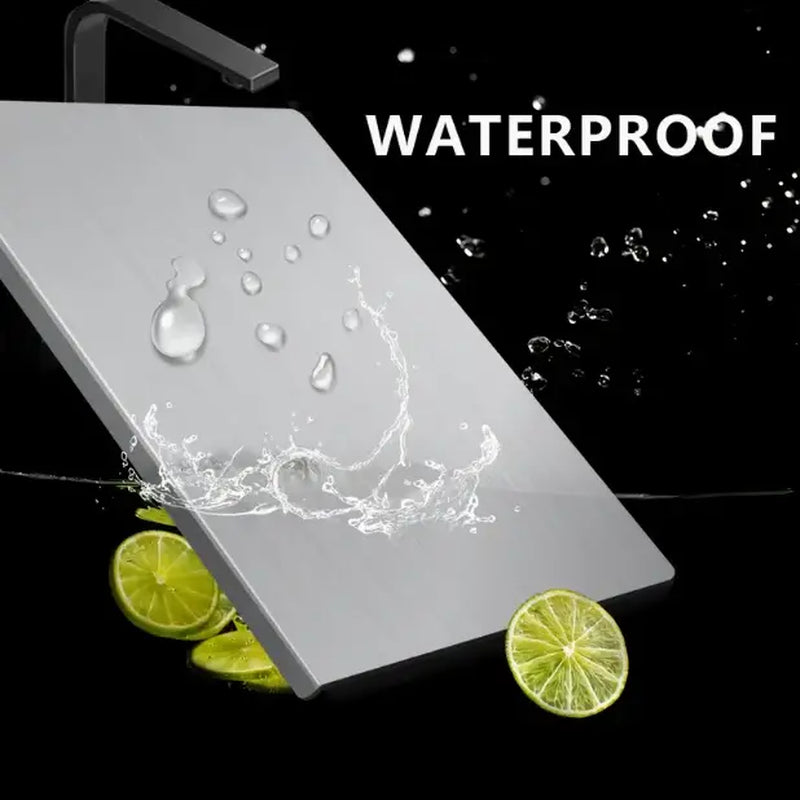 Stainless Steel Cooking Cutting Board - Non-Slip Durable Metal Option, Mold-Resistant Kitchen Utensil for Home/Restaurant, Knife-Compatible Kitchen Decor, XXL/XXXL Size Gadget