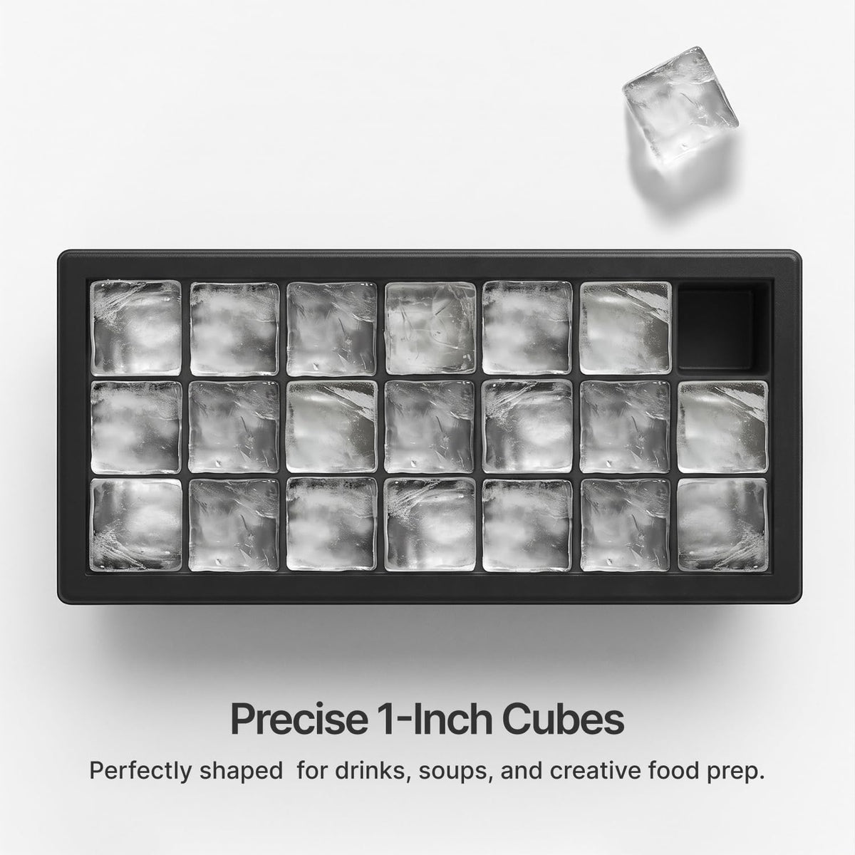 Ice Cube Tray with Lids, Small Silicone Molds for Cocktails & Drinks