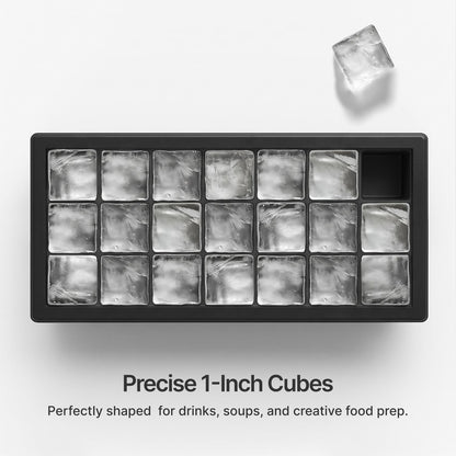 Ice Cube Tray with Lids, Small Silicone Molds for Cocktails & Drinks